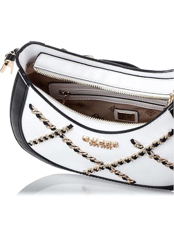 Guess Abey Small Hobo Bag for Women White GC855801-WHI - Image 5