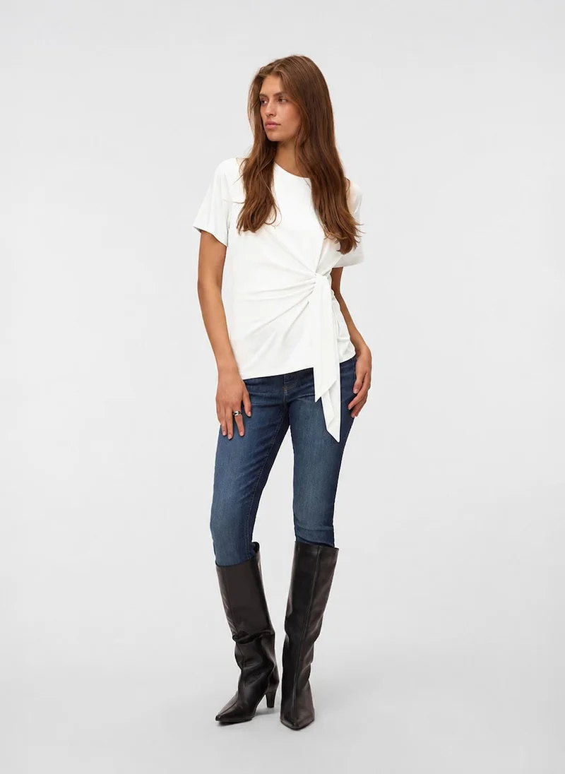 فيرو مودا Women's VMJILL Short Sleeve Top Jersey Noos