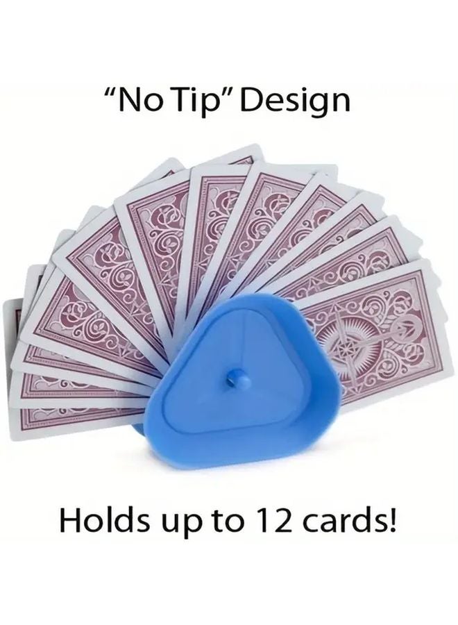 4 Pcs ABS Plastic Triangle Playing Card Stands Ideal for Board Games Perfect Gift - Image 5