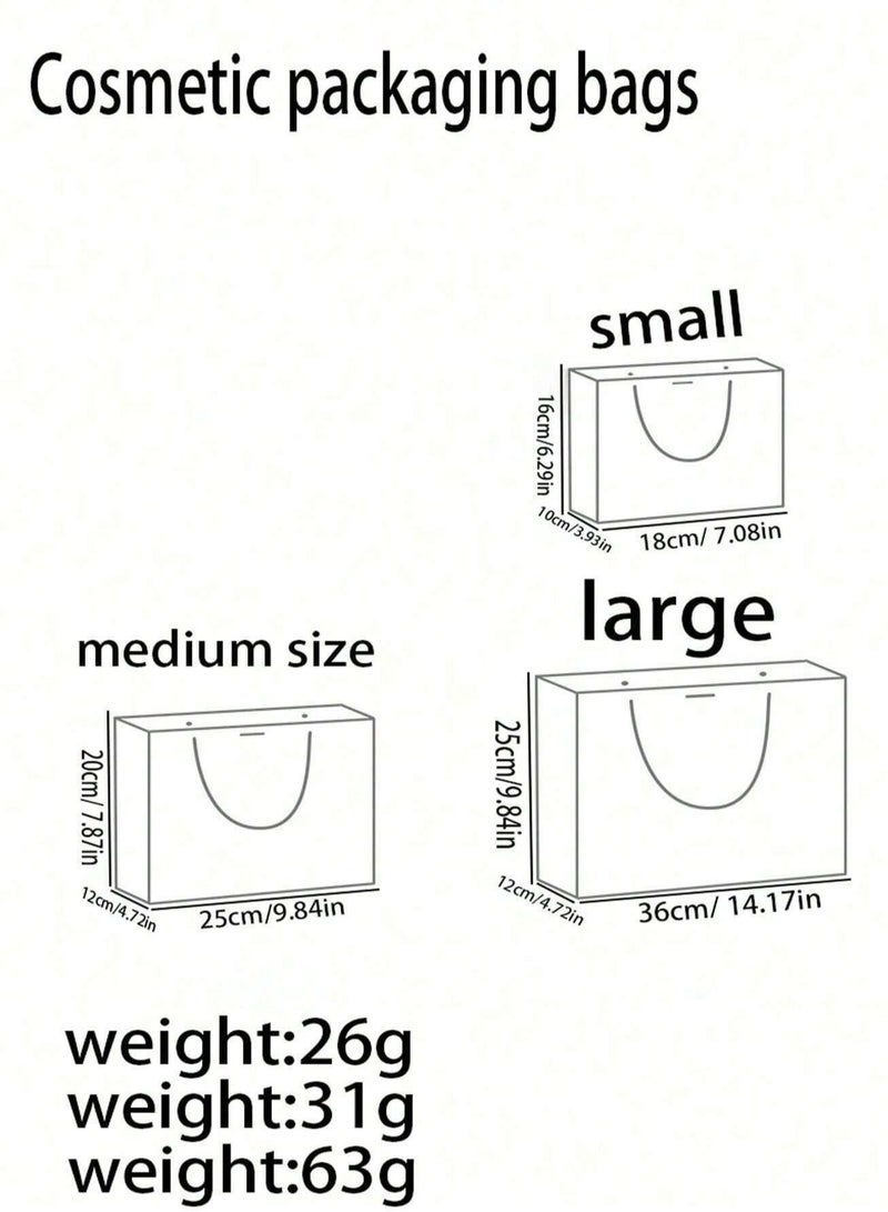 Generic Paper Gift Bags Consisting Of 3 Pieces In Three Sizes, Large, Medium And Small, Suitable For Birthday Parties And Special Occasions. - Image 2