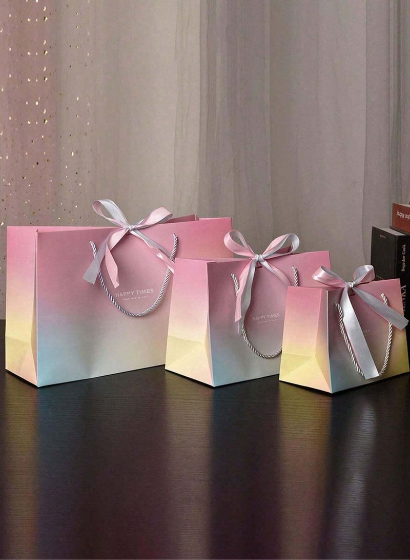 Generic Paper Gift Bags Consisting Of 3 Pieces In Three Sizes, Large, Medium And Small, Suitable For Birthday Parties And Special Occasions. - Image 3