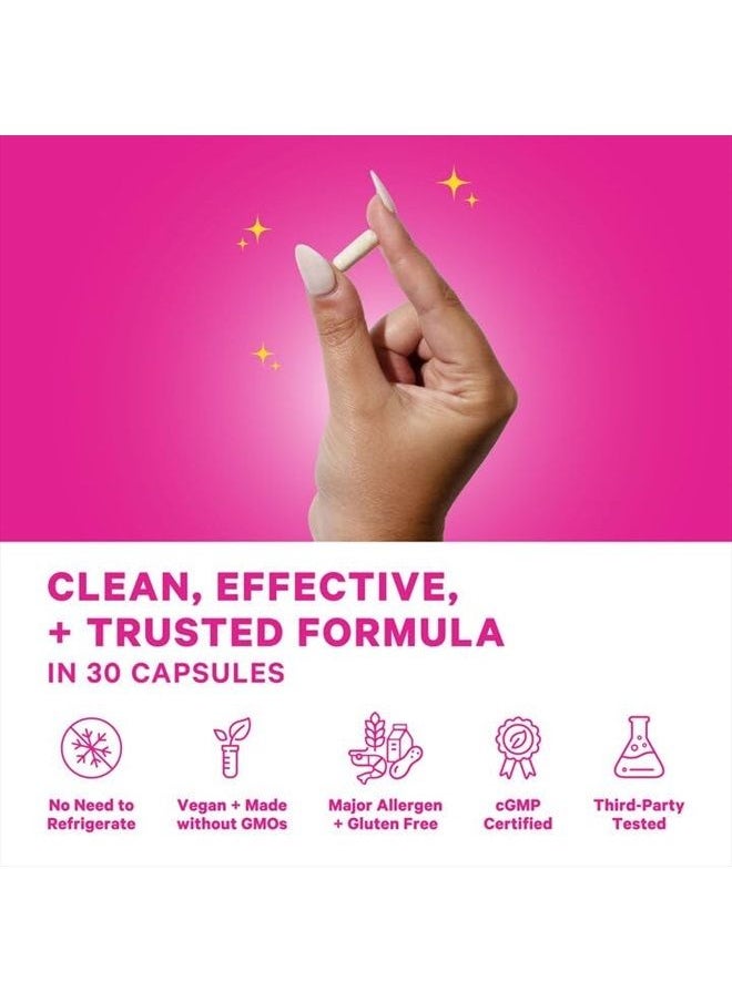 Pink Stork Prenatal Probiotics for Women, Vitamin Supplement to Support Morning Sickness, Digestion, and Gut Health in Pregnancy with Added Prebiotics and Vitamin B6, 1 Month Supply  - Image 5
