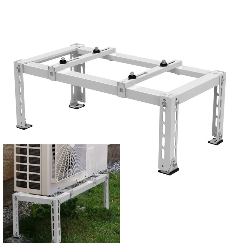 GCGOODS Mini Split Ground Stand Ground Stand for Mini Split 900018000 BTU Mini Split Stand for Ductless Air Conditioner and Heat Pump Systems Heavy Duty Mini Split Bracket Support up to 400 LBS