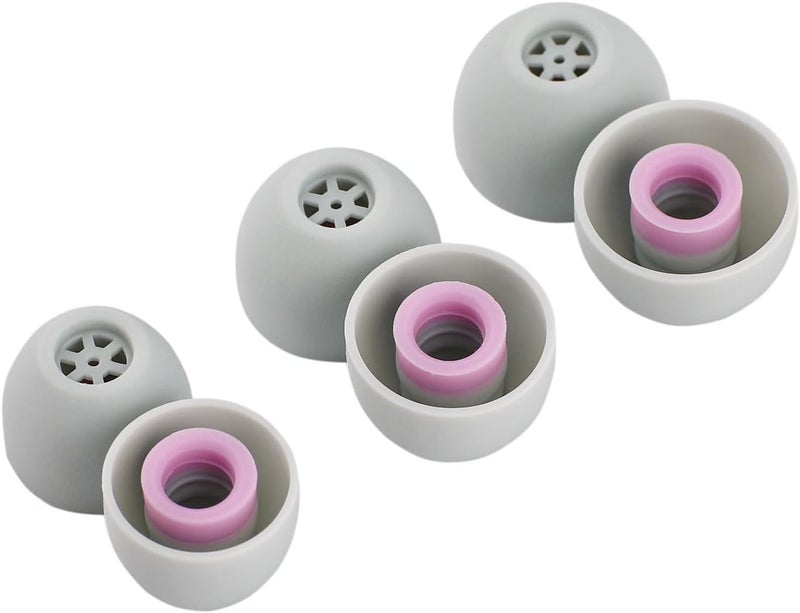 Linsoul Kiwi Ears Flex Earbud Tips, Replacement Silicone IEM Tips, 3 Pairs, S/M/L Size, for KZ ZS10 Pro 2, SuperMix 4,Hype4,Orchestra Lite, Cadenza Wired/Wireless Earphones (Grey) - Image 1