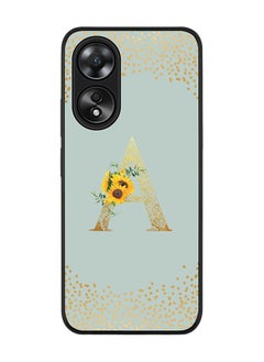 Rugged Black edge case for Oppo A58 4G, Slim fit Thin Cover- Custom Monogram Initial Letter Floral Pattern Alphabet-A  (Light Grey ) - pzsku/ZC105138E5F1E68B62777Z/45/_/1705913354/35cd8bee-0405-41be-898c-51d66a9cdf46