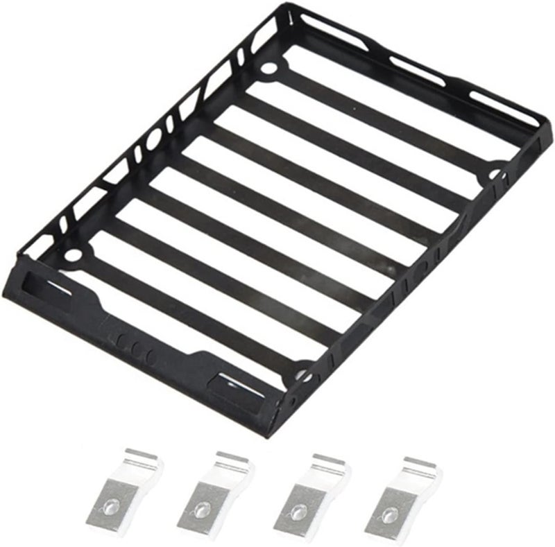Yurefax Metal Luggage Carrier Roof Rack for 1/18 RC Cars - Image 1