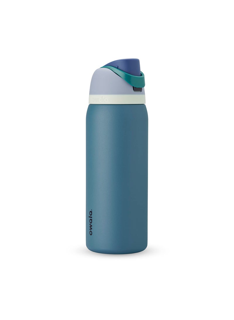 Owala Owala FreeSip Insulated Stainless Steel Water Bottle with Straw BPAFree Sports Water Bottle Great for Travel 40 Oz Denim 