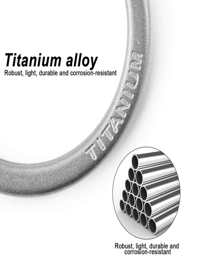 FEGVE Key Ring, Titanium Side Pushing Key Rings Keychain Rings Small Split Keyrings for Men - Image 4