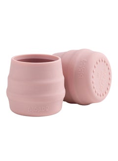 bibado Sippit™ Silicone Trainer Cup 2-Pack, Suitable For 4 Months+, Transition To Open-Cup Drinking - Blush  - Image 2
