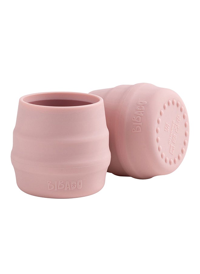 bibado - Sippit™ Silicone Trainer Cup 2-Pack, Suitable For 4 Months+, Transition To Open-Cup Drinking - Blush - Image 1