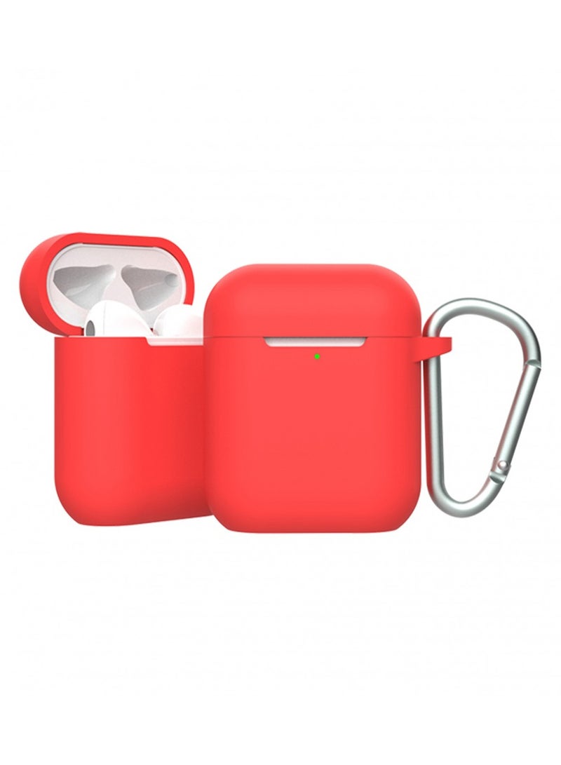 GREEN LION Green Berlin Series Silicone Case for Airpods 1/2 - Red