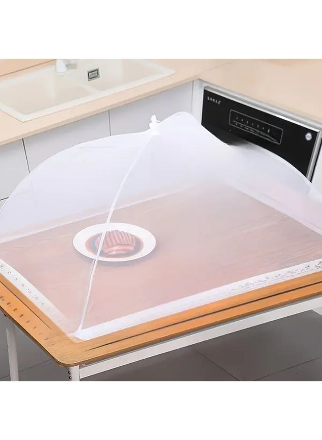 White Mesh Mosquito Net 60x40cm Pop Up Insect Proof Cover for Picnic Party Outdoor - Image 5