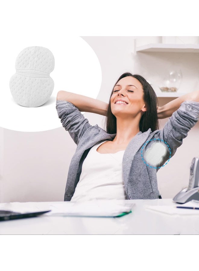 [100 Pack] Disposable Underarm Sweat Pads - Official Shields for Hyperhidrosis Treatment, Sweat Control, and Perspiration, Comfortable, Fragrance-Free, Invisible - Image 5