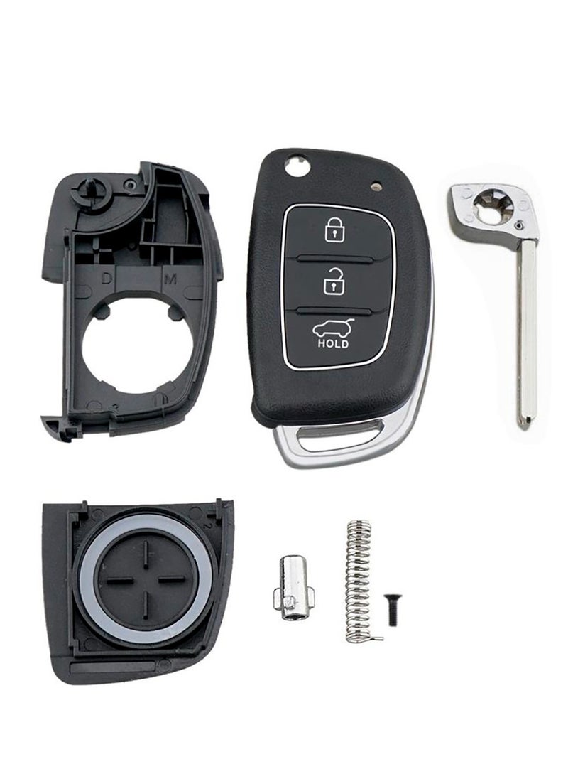 Generic - Hyundai Car Key Cover, Folding Replacements Key Fob Accessory (Key Housing Only, No Chip Included) - Image 1
