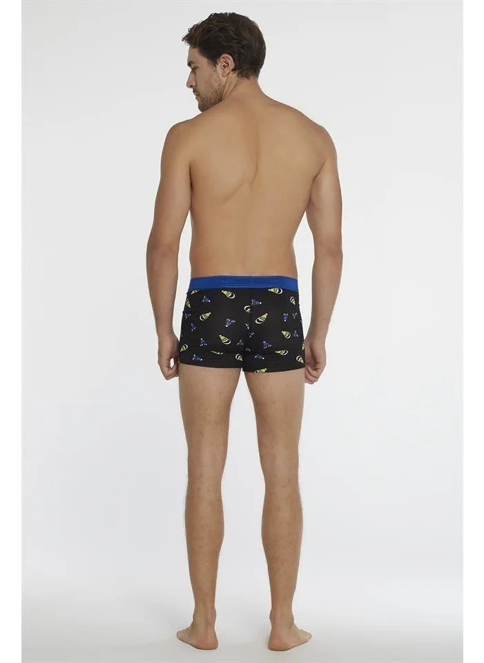 dagi Black Saks Men's Compact Hat Patterned Boxer