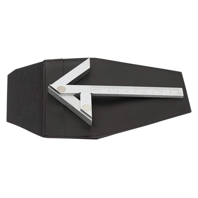 klarako Centering Square Gauge, Centering Square 100 * 70mm Gauging Center Gauge Round Bar Marking Center Finder measuring tool ruler Marking Gauge - Image 1