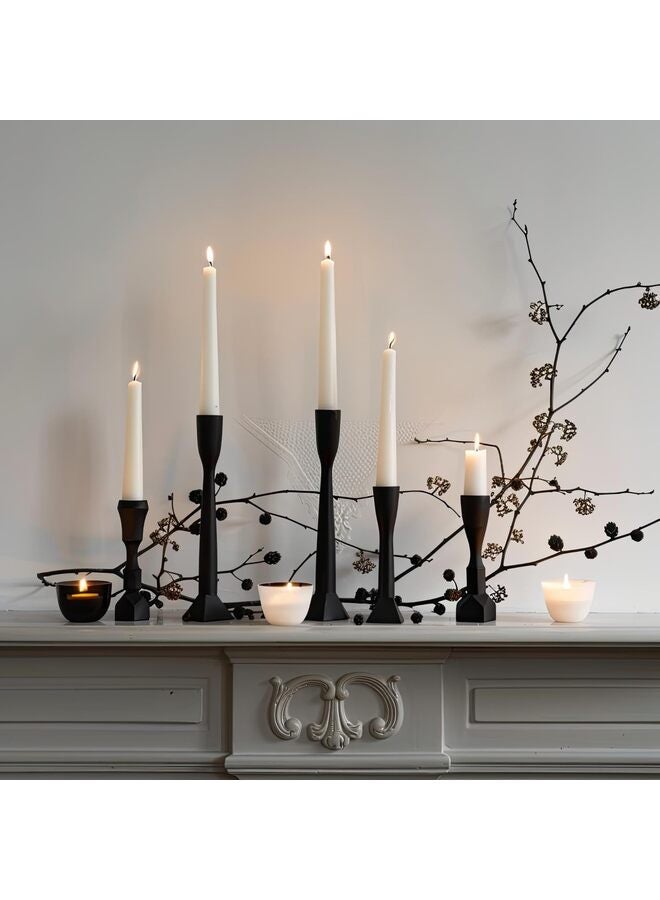 12PCS Tapered Candle, 10 Inch, Unscented and Smokeless, Suitable for Home, Weddings, Birthday Parties, and Home Decor（Gray Purple） - Image 5