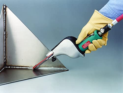 Dynabrade (14000) Dynafile Abrasive Belt Tool with Contact Arm (11218) | 0.5 hp 20,000 RPM Pneumatic Motor, Straight-Line | For 1/8"-1/2" (3-13 mm) Wide x 24" (610 mm) Long Belts - Image 2
