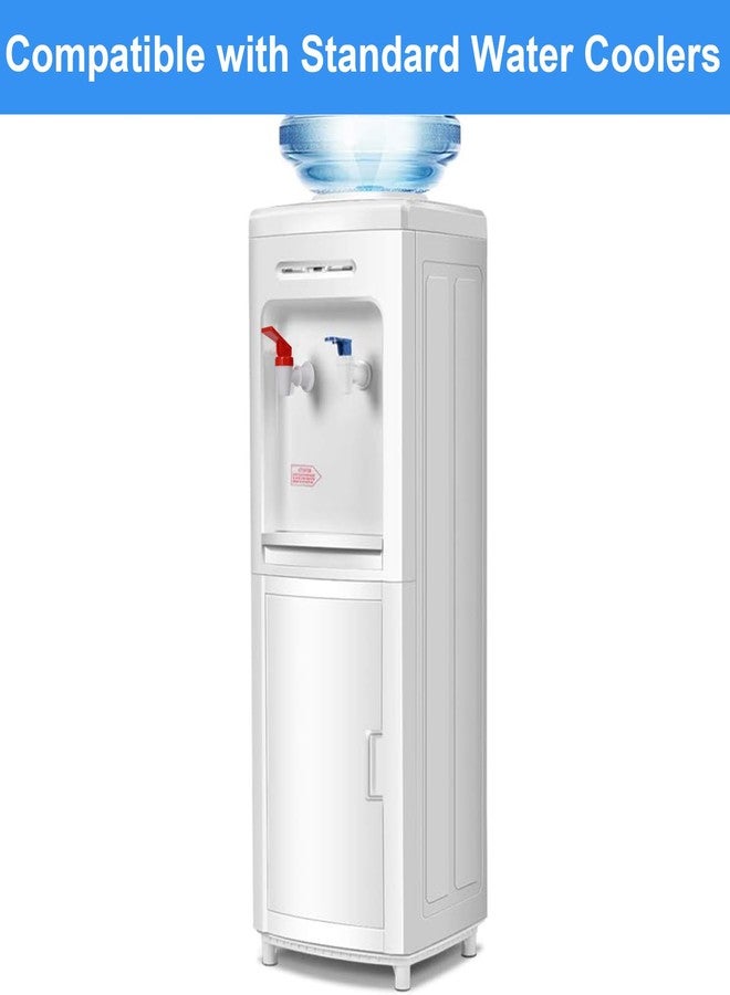 OHOH 4 Pack Replacement Water Dispenser Faucets - 2 Red & 2 Blue Plastic Spigots, 3/8 Inch Internal Thread, BPA-Free for Water Coolers, No Leak Push-Type Spouts - Image 3