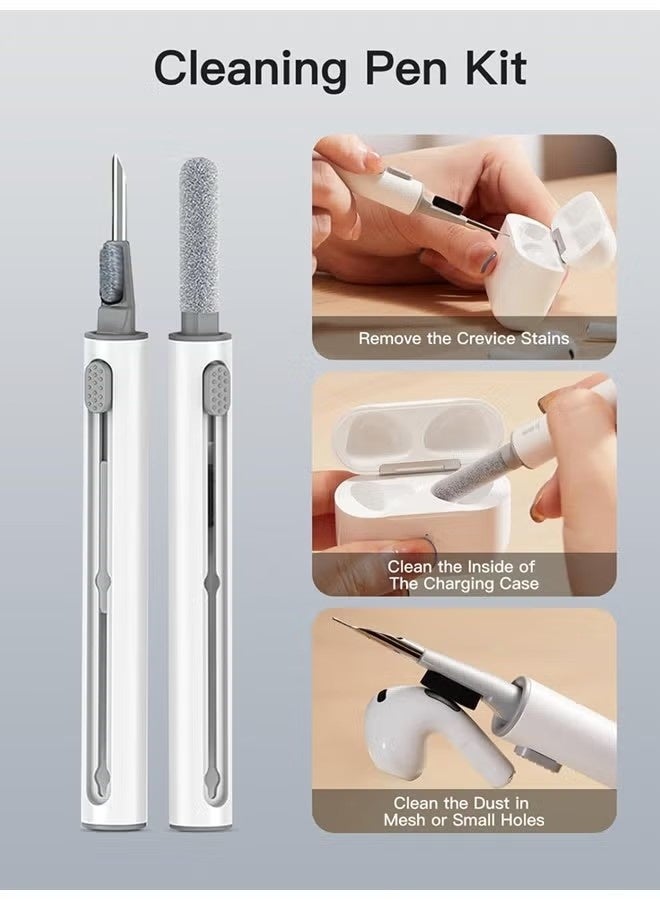 for Liberty 5 Case Cover with Cleaner Kit, Soft Silicone Protective Case for Anker Soundcore Liberty 5 with Keychain - Image 3