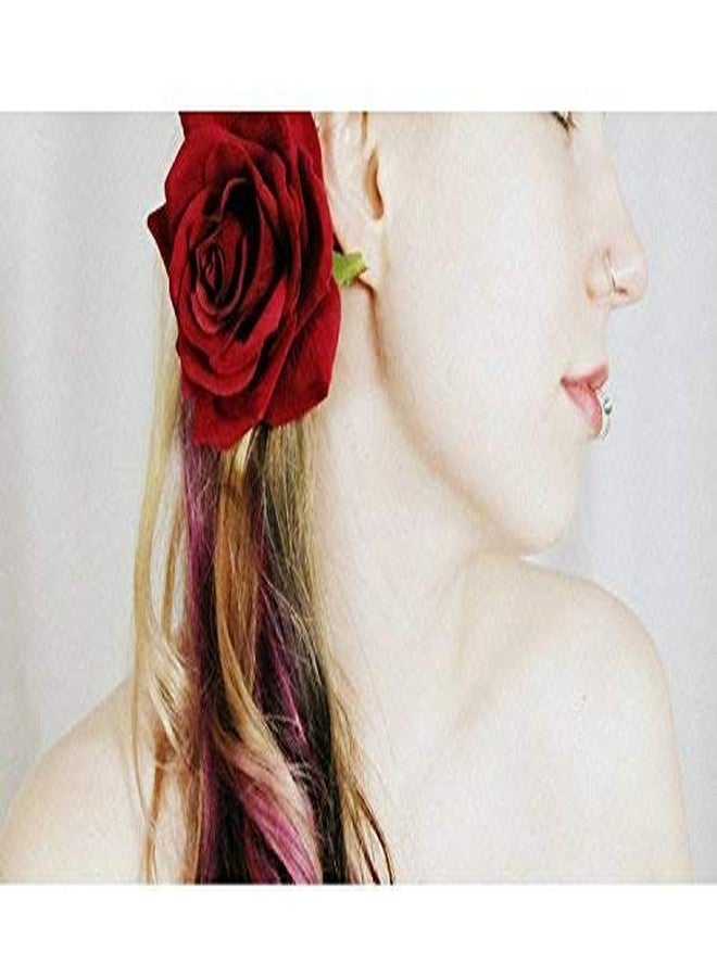 Chanderkash Velvet Kids/Adult Rose Flower Hair Clip and Pin Brooch for Boys/Girls Rose Clip or Brooch, Red (Pack of 1)_Hair Acessories - Image 5