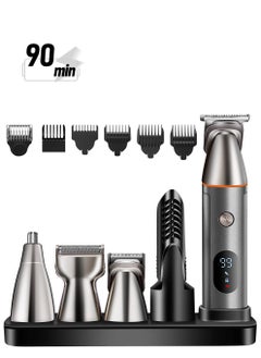 SYOSI Beard Trimmer for Men Multifunctional Hair Trimmer Mens Electric Clipper Suitable for Mustache Body Nose Ear Facial Trimmers  - Image 1
