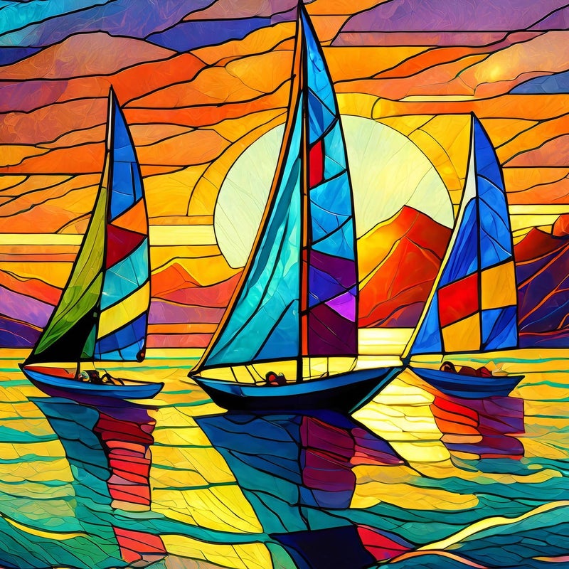 Springboks Sunset Sailing 500 Piece Jigsaw Puzzle for AdultsUnique Cut Pieces Made in USA - Image 3
