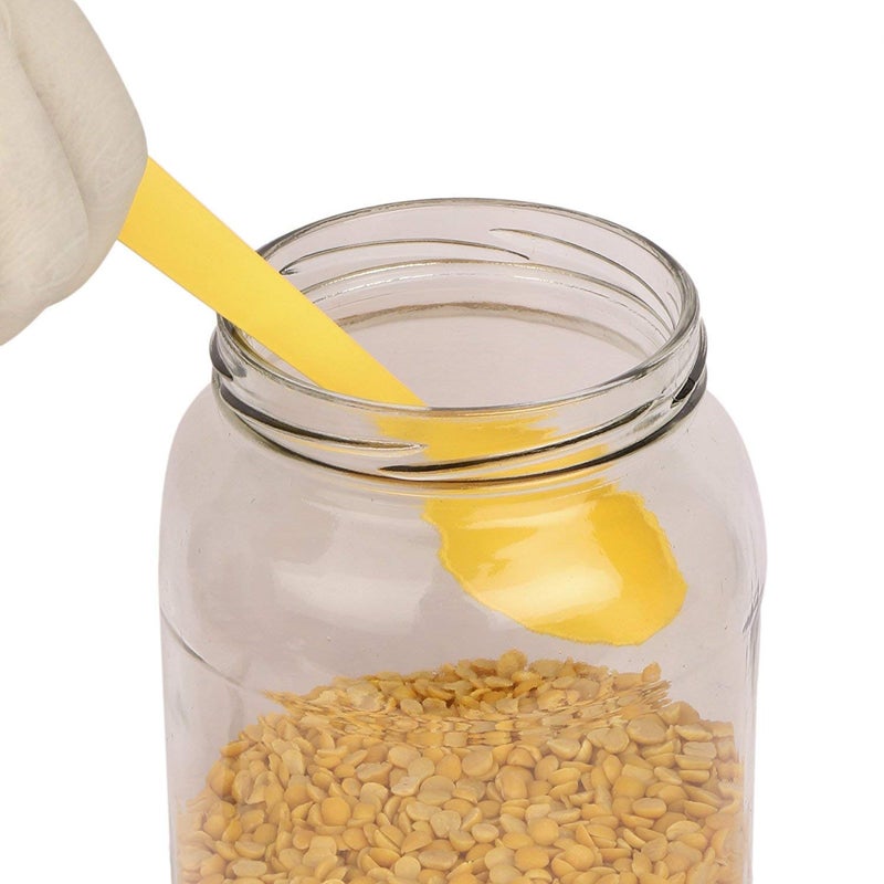 BRUSHFINCH Glass Jar with Air Tight Gold Lid for Kitchen Dry Masala Storage JarHoney Jar and ContainerSpice Masala JarGlassVisible Glass Jar for Kitchen Storage 1000ml 6pc Clear - Image 2