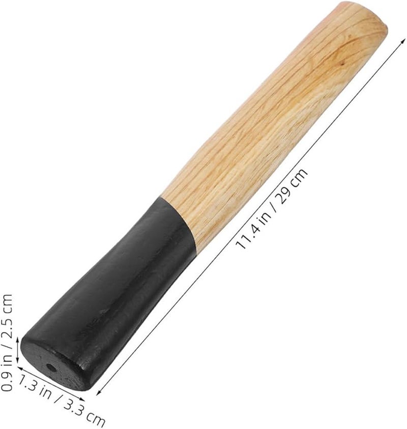 Wooden Hammer Handle Replacement Sturdy Wear Resistant Wood For Mason And Square Head Hammers - Image 3