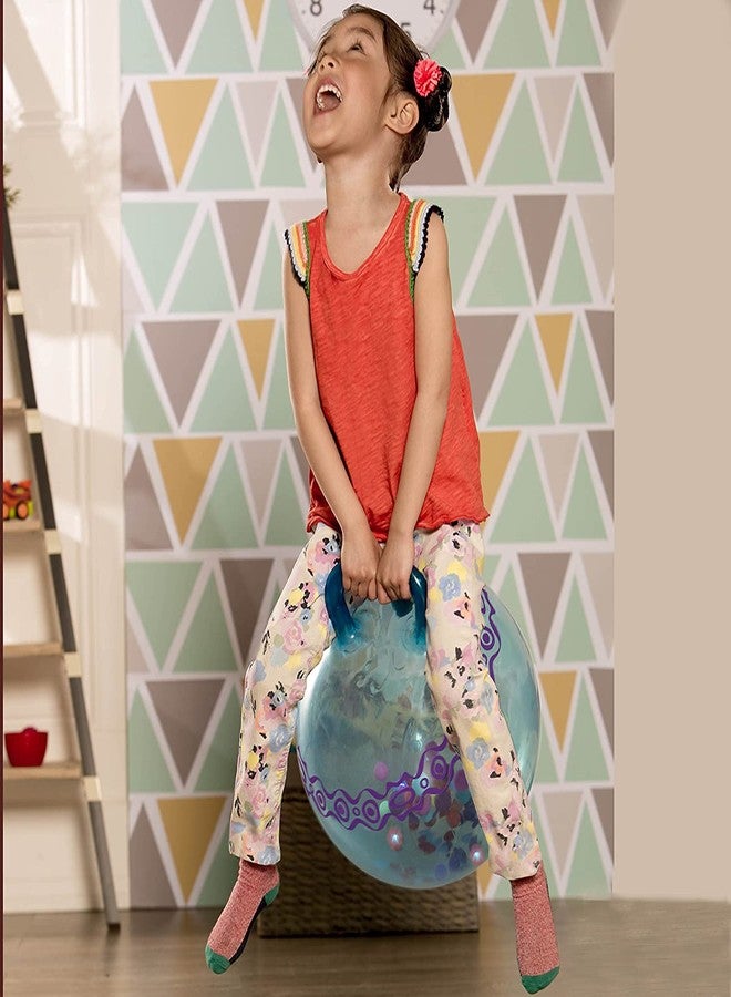 Crobat كرة القفز كروبات هوبتي، كرة مطاطية نطاطة بمقابض، كرة قفز للأطفال، ألعاب لياقة بدنية للأطفال والكبار، هدية عيد ميلاد (متعددة الألوان) - Image 4