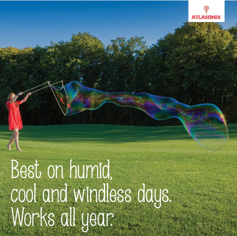 Atlasonix Bubbles Mix Solution for Huge Bubbles 7 Gallons Non Toxic Powder Concentrate Refill for Big Bubble Wands/Machines Safe for Kids and Pets Edible - Summer Outdoor Birthday Fun Party Activity - Image 5