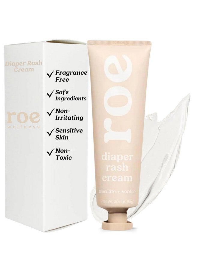 Roe Wellness- Diaper Rash Cream Paste Ointment W/Zinc Oxide | Maximum Strength Diaper Rashes Soothing Cream, Ointment for Babies - Image 1