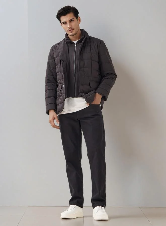 Iconic Iconic Men Regular Fit Quilted Puffer Jacket