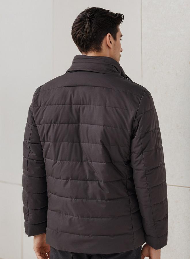 Iconic Men Regular Fit Quilted Puffer Jacket - Image 3