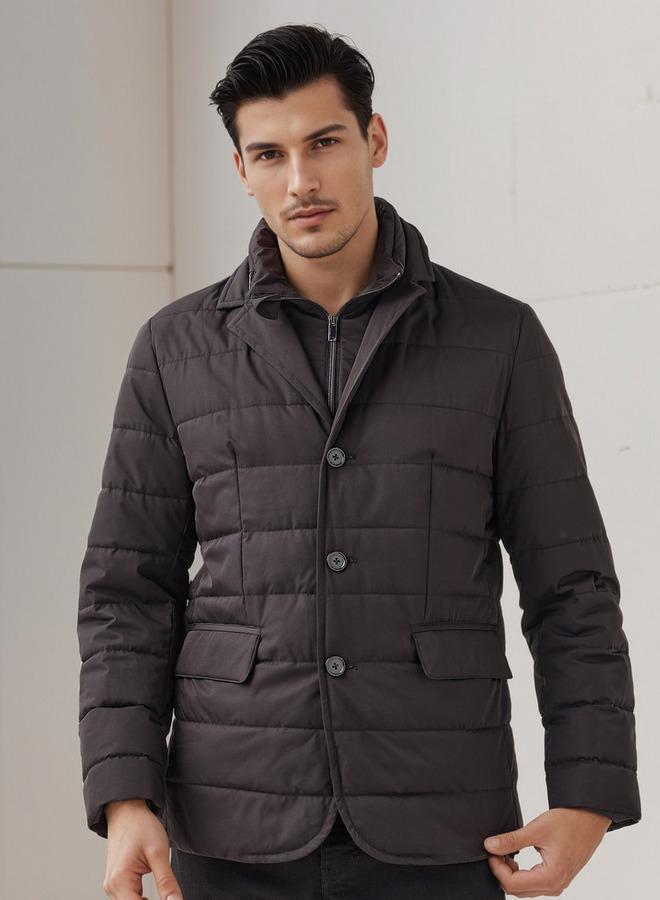 Iconic Men Regular Fit Quilted Puffer Jacket - Image 1