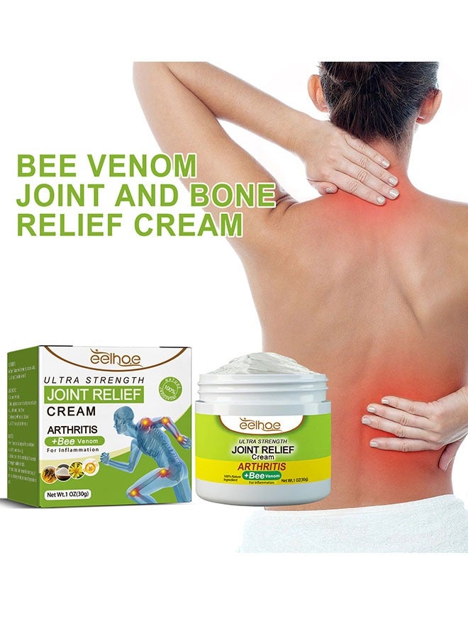 EELHOE Bee Venom Joint Relief Cream Arthritis Ultra Strength Joint Relief Cream Relieve Joint Muscle Pain, Muscle Pain, Leg Swelling, Body Massage and Care Cream  - Image 2