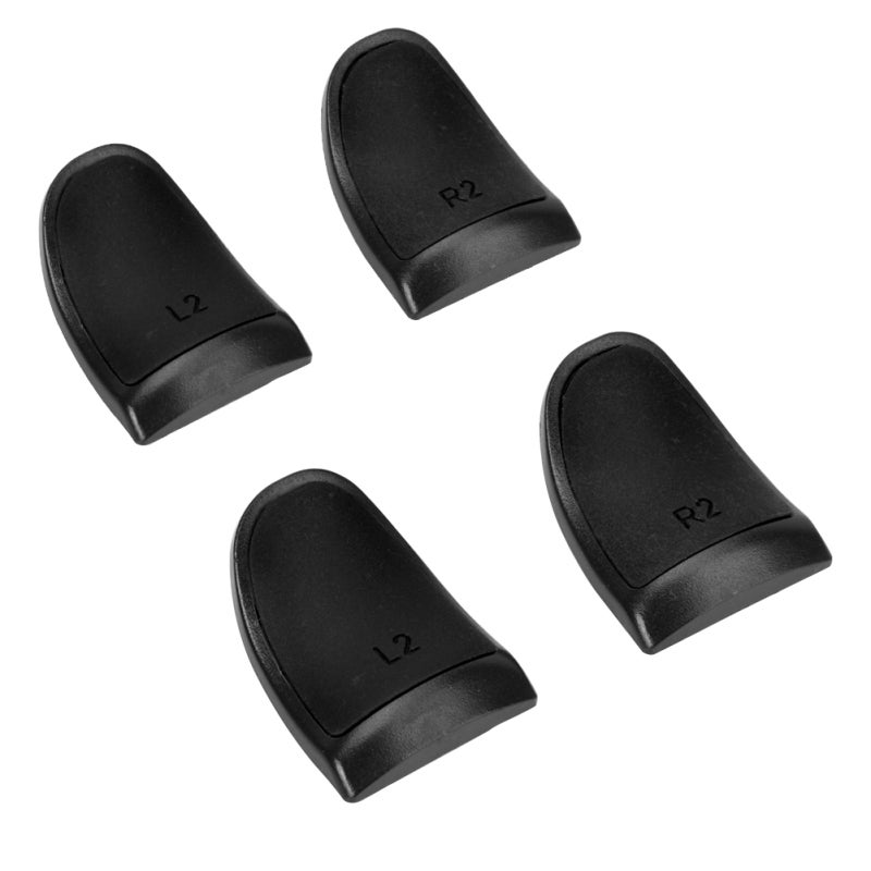 L2 R2 Trigger Extenders Soft Touch Grip for PS4 Controller - Extended Buttons Trigger Enhance Game Experience - Anti-Slip ABS Rubber Extender for Gaming - Image 1