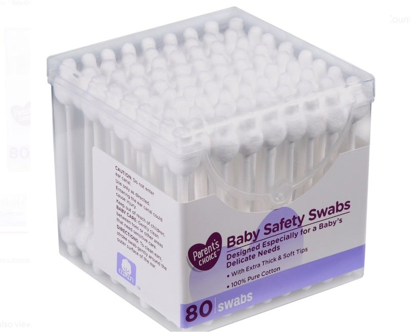Parent's Choice Baby Safety Swabs, 80 Ct