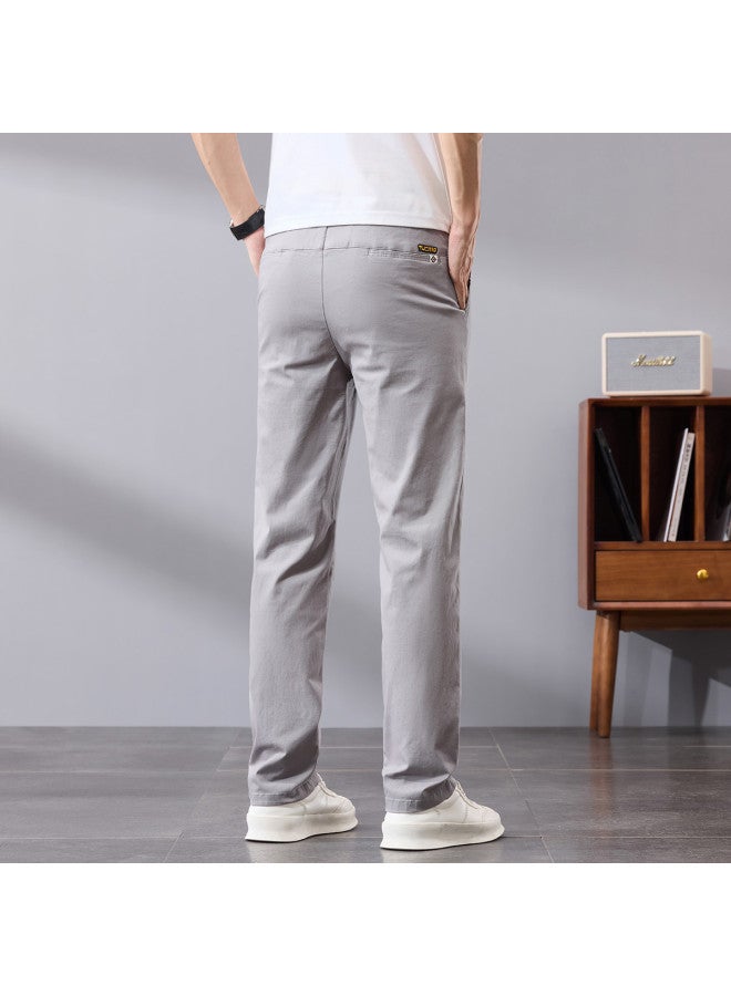 Tucano summer Men's Casual Pants - Simple & Versatile Straight-leg Stretch Easy-care Trousers For Men - Image 5
