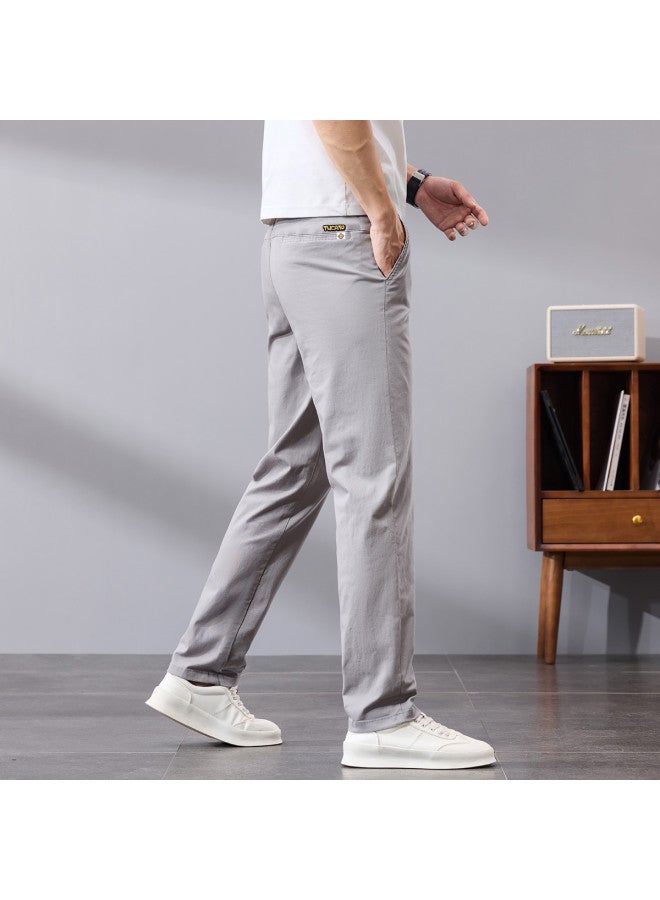 Tucano summer Men's Casual Pants - Simple & Versatile Straight-leg Stretch Easy-care Trousers For Men - Image 4
