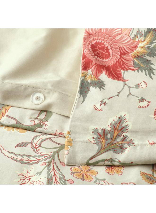 erorex Duvet cover and pillowcase, light grey-beige/multicolour, 150x200/50x80 cm - Image 4