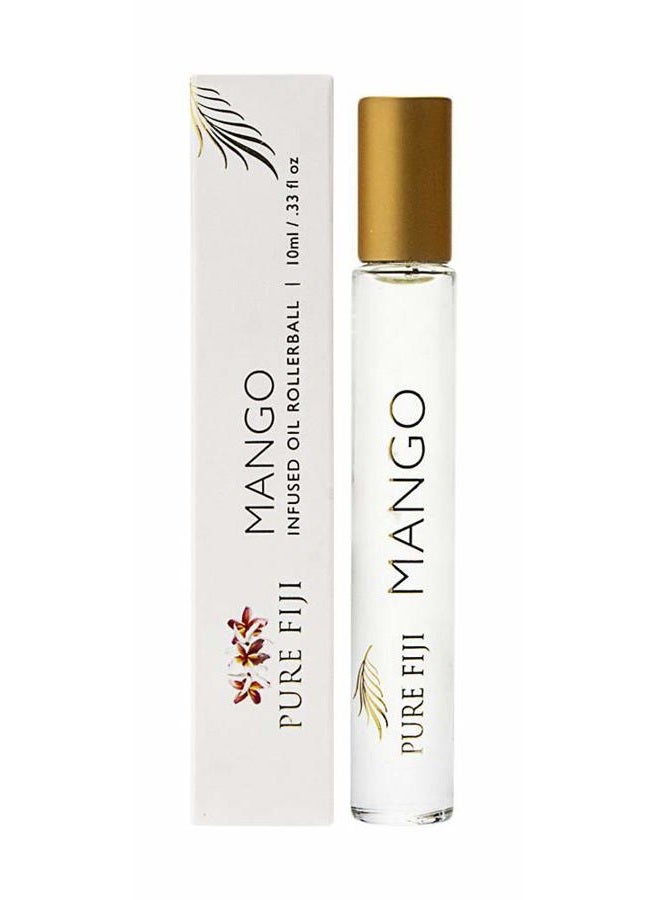 Pure Fiji Infused Oil Rollerball - Essential Oil Roller Bottles Pure Travel Essentials, Natural Oils Roll On-for Aromatherapy, Kids, Children, Adults - Mango, 0.33oz - Image 2