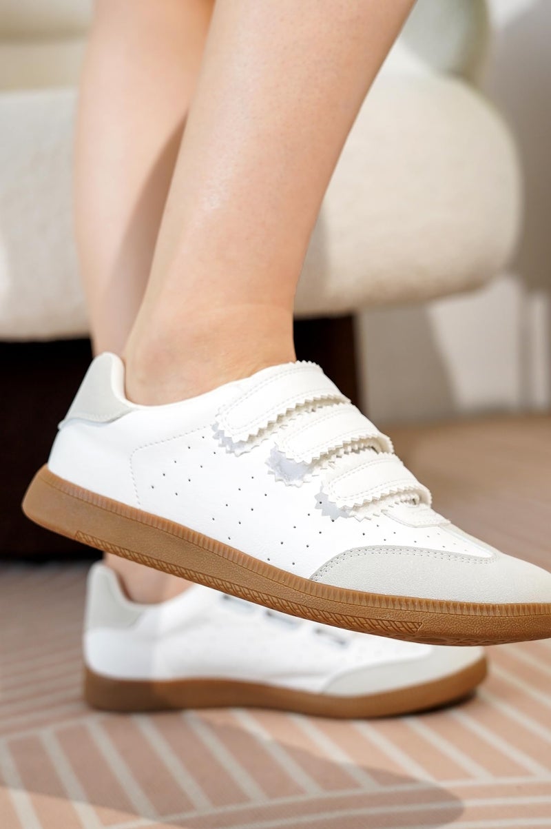 Project Cloud Sneakers for Women â€“ Stylish & Comfortable Women's Fashion Sneakers with Memory Foam Insole â€“ Lightweight Vegan Leather Womens Shoes â€“ Fashion Shoes for Women (Ysabelle,Whit,6) White - Image 2