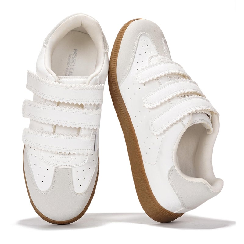 Project Cloud Sneakers for Women â€“ Stylish & Comfortable Women's Fashion Sneakers with Memory Foam Insole â€“ Lightweight Vegan Leather Womens Shoes â€“ Fashion Shoes for Women (Ysabelle,Whit,6) White - Image 1