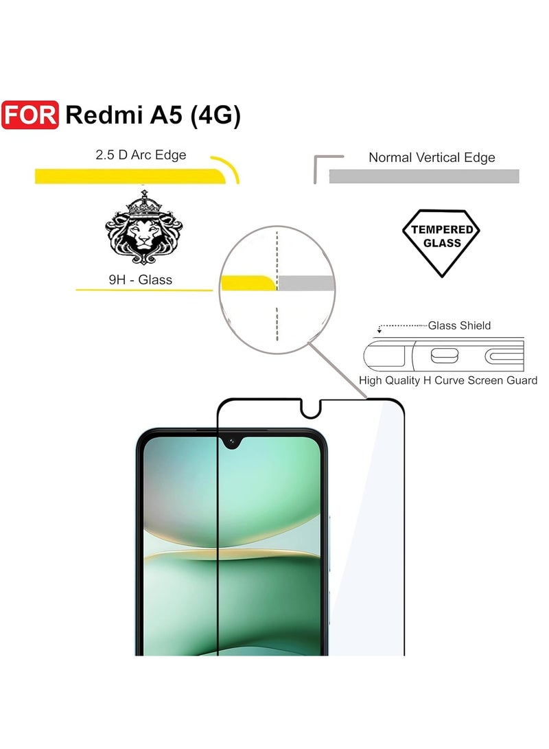 Screen Protector for Xiaomi Redmi A5 Tempered Glass Screen Shatterproof Anti Scratch Glass HD Clear compatible with Redmi A5  - Image 5