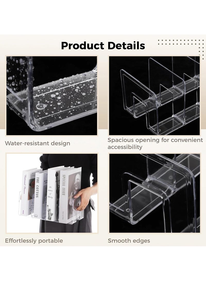 ديوتي منظم حقائب اليد البلاستيكي الشفاف مكون من قطعتين - Image 2