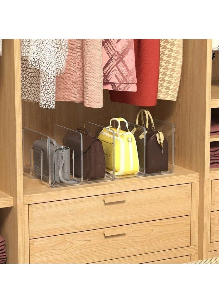 ديوتي منظم حقائب اليد البلاستيكي الشفاف مكون من قطعتين - Image 5