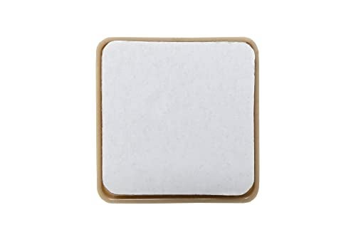 Shepherd Hardware 3949 2-Inch Adhesive, Square, Slide Glide Furniture Sliders, 4-Pack,Beige - Image 3