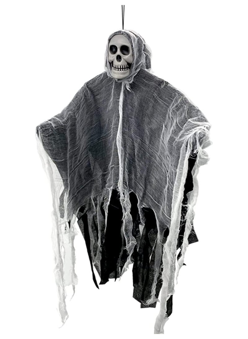 Hanging Ghost Holiday Horror Props Haunted House Door Decoration Suitable for Home Courtyard Garden Halloween (D) - Image 4