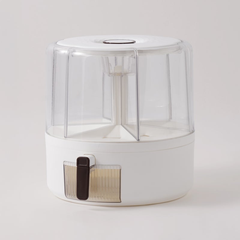 ALBERTO موزع حبوب متعدد من ألبرتو بلاستيك، أبيض 13 كجم - Image 1